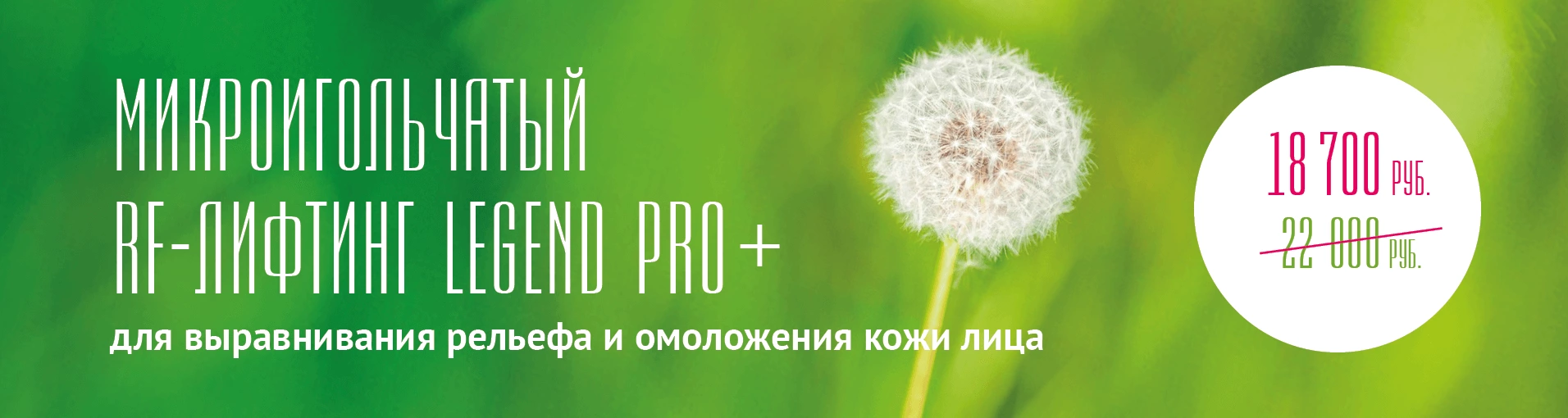 Микроигольчатый RF-лифтинг Legend Pro+ для выравнивания рельефа и омоложения кожи лица 18 700 руб.